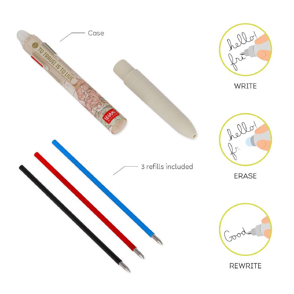Legami Penna Gel Cancellabile 3 Colori Limitato a 3 giorni