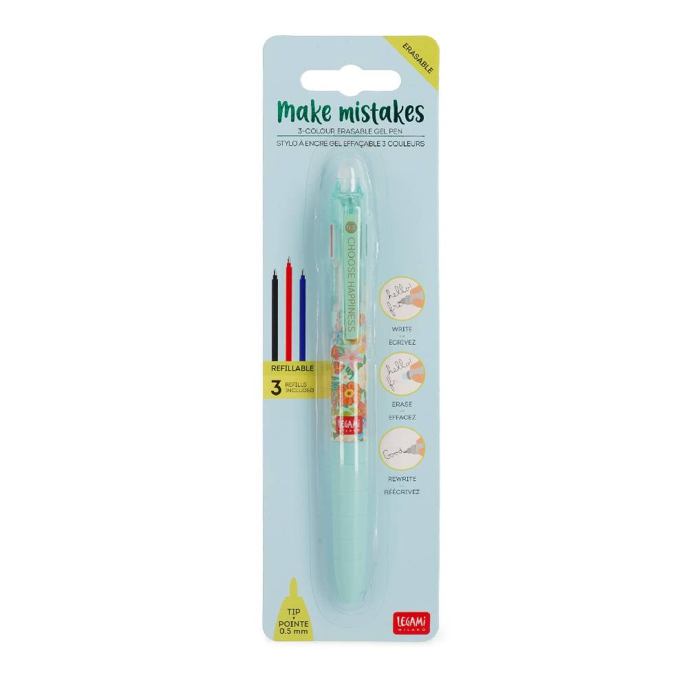 Legami Penna Gel Cancellabile 3 Colori Esporta salva
