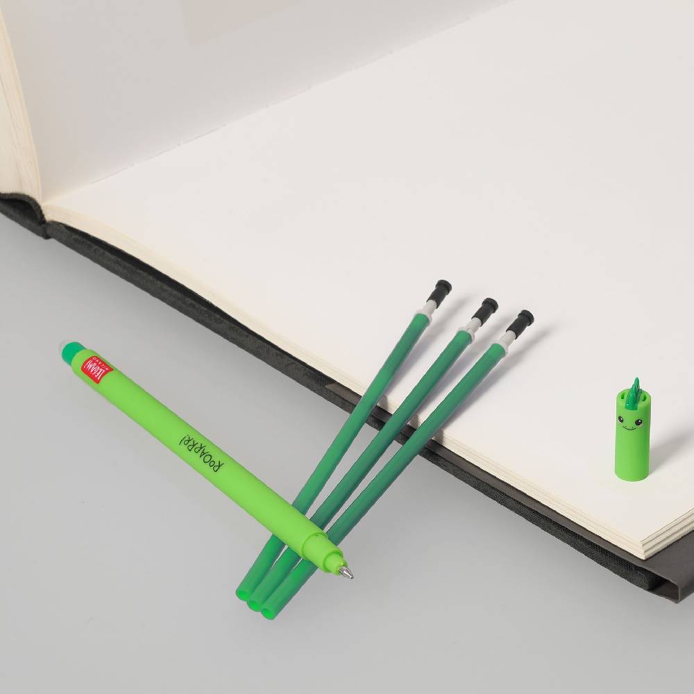 Legami Set Penna Cancellabile Dino con Refill Verde 2025
