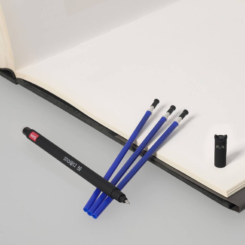 Legami Set Penna Cancellabile Kitty con Refill Blu Nuovo