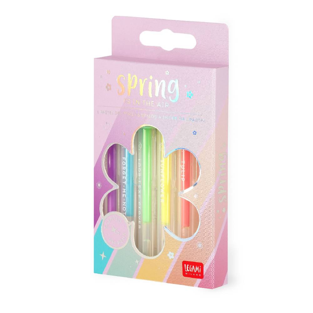 Legami Set di 6 Penne Gel Pastello - Spring is in the Air Vendita