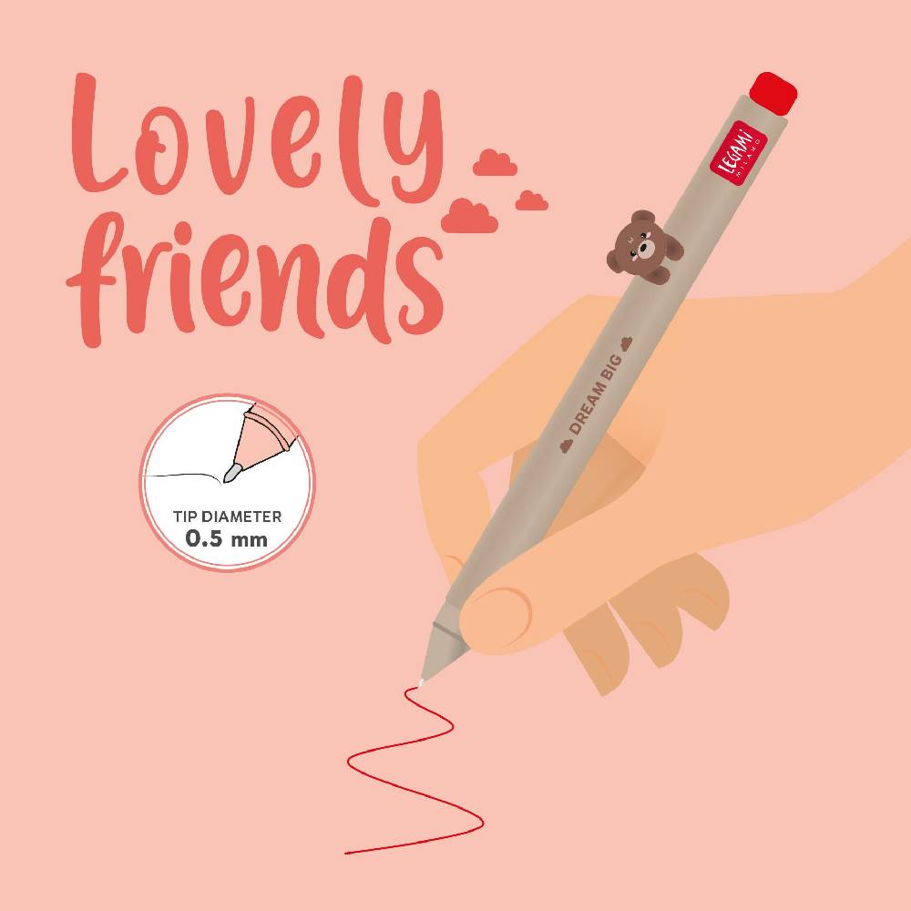 Legami Penna Gel - Lovely Friends Pezzi Unici
