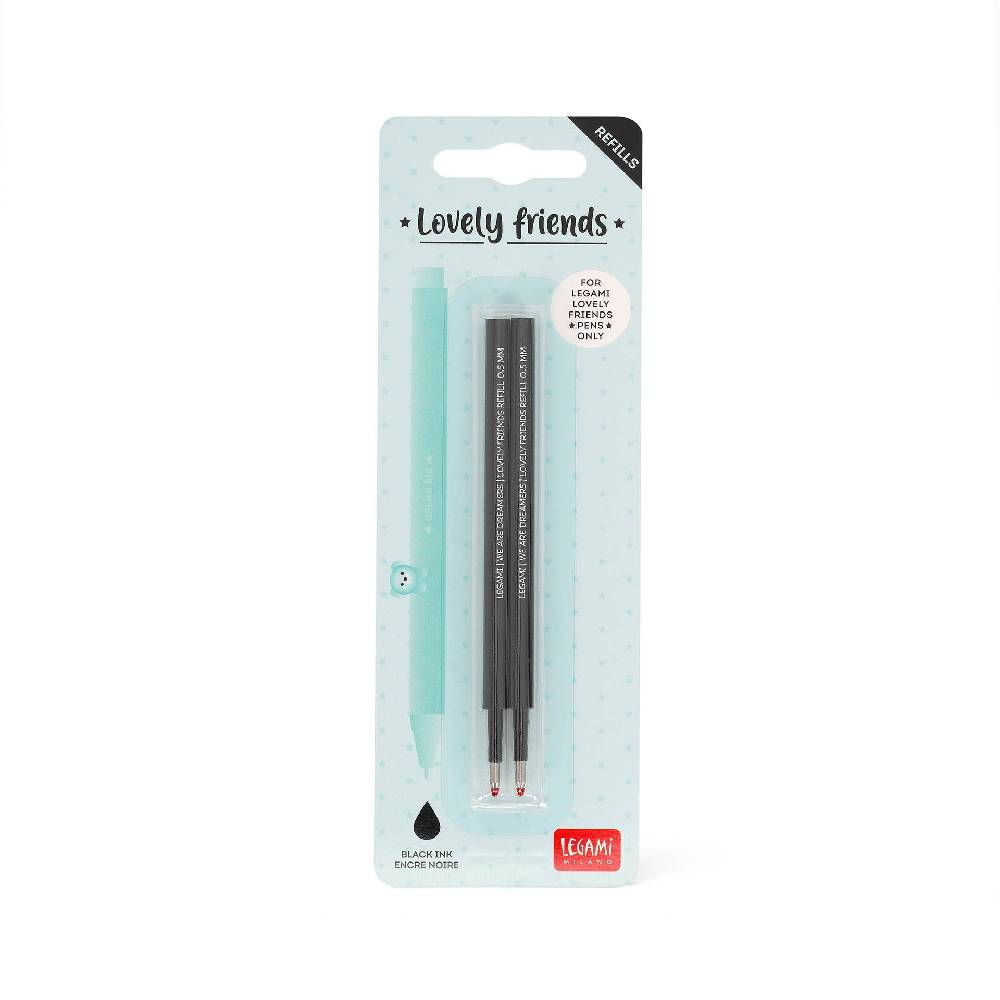 Legami Set di 2 Refill per Penna Gel - Lovely Friends Soddisfazione Garantita