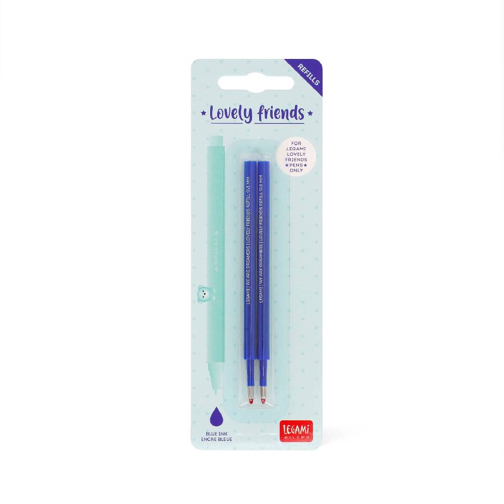 Legami Set di 2 Refill per Penna Gel - Lovely Friends Qualità Garantita