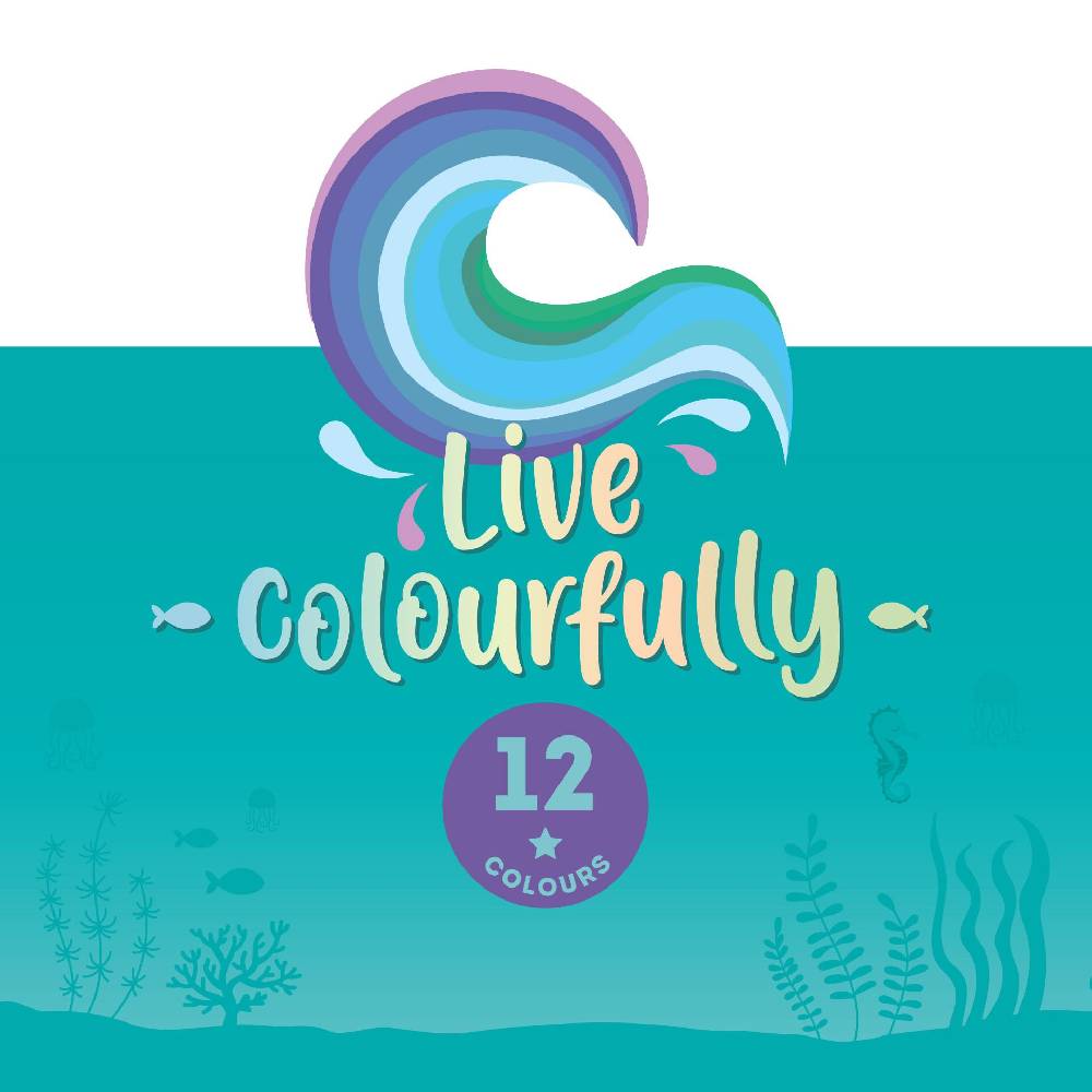 Legami Set di 12 Matite Colorate - Live Colorfully Presa