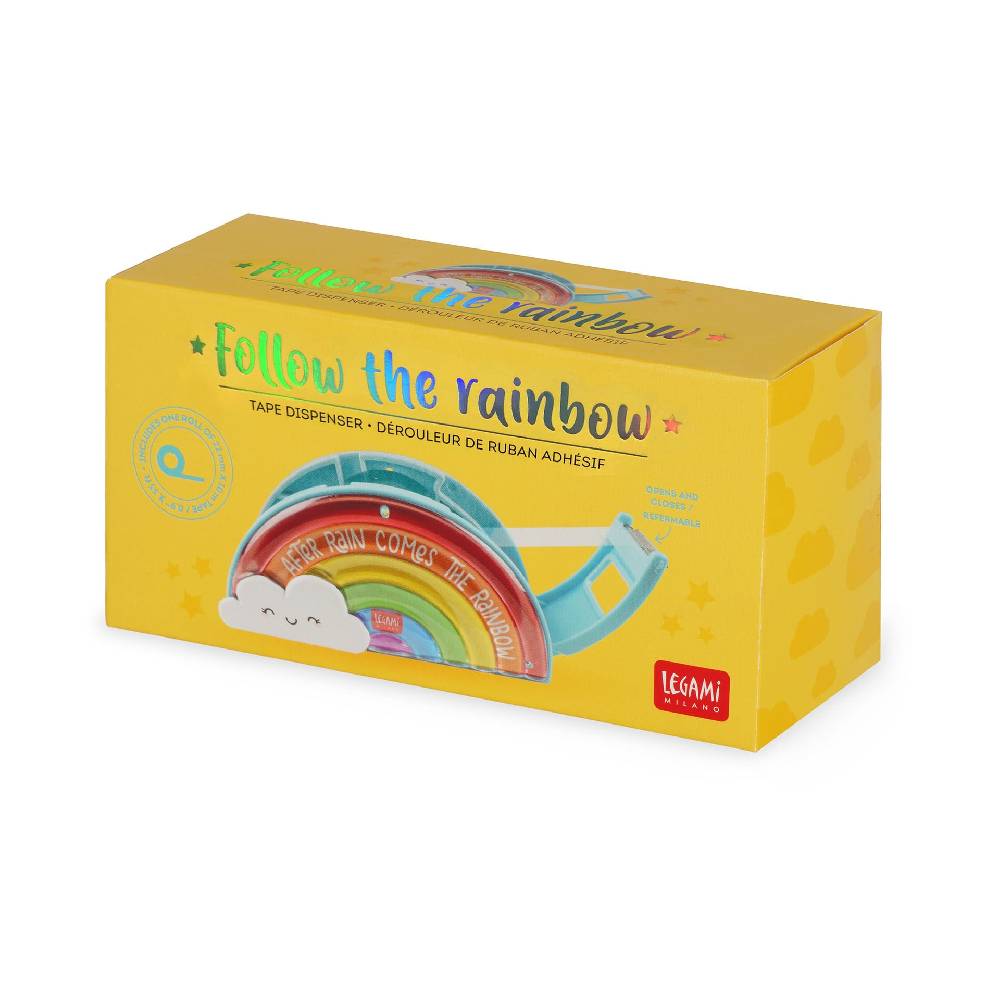 Legami Dispenser per Nastro Adesivo - Follow The Rainbow Limitato a 3 giorni