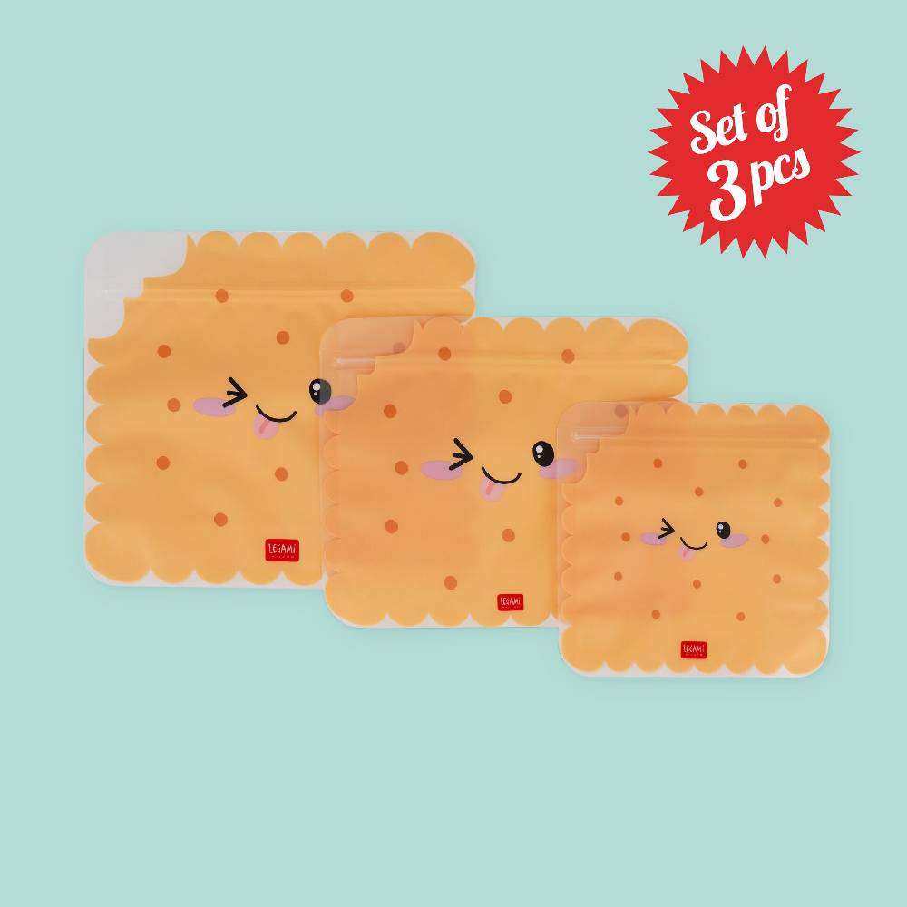 Legami Set di 3 Buste per Alimenti - Snack Bags Vendita