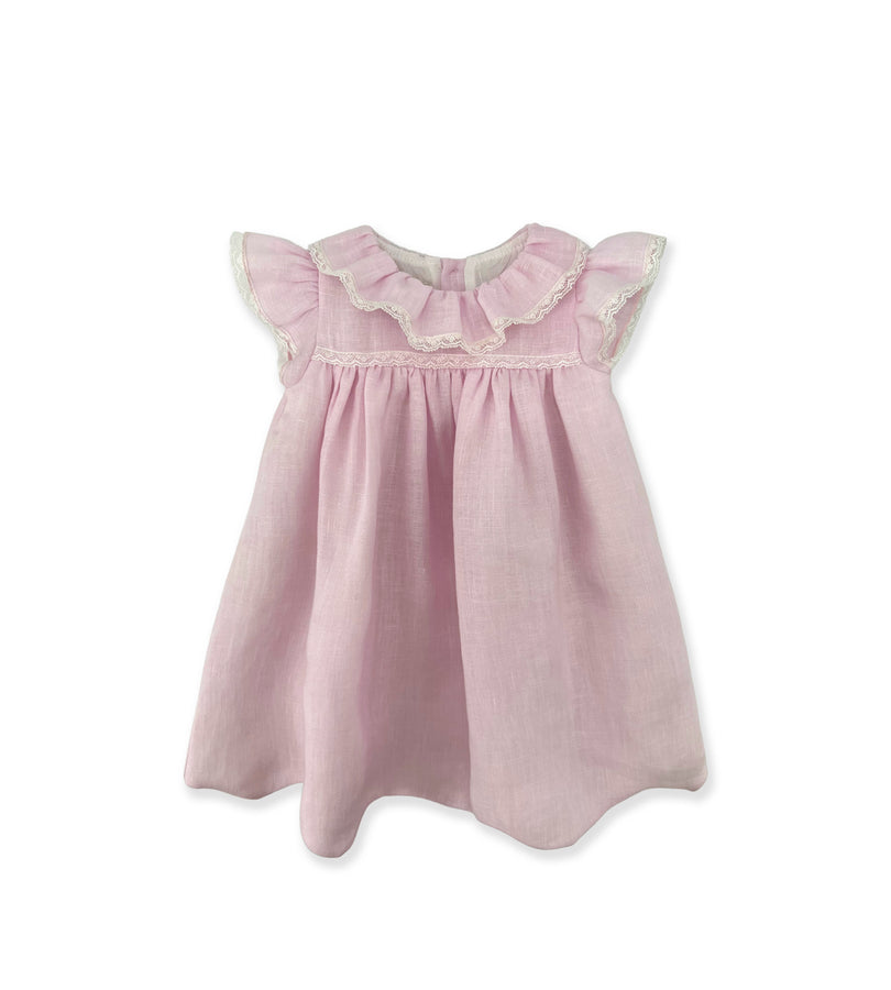 ﻿La Stupenderia PINK LINEN DRESS Hotsell