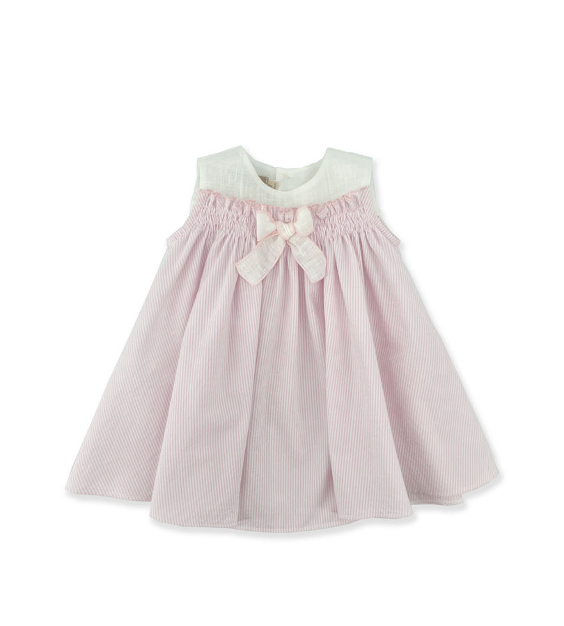 La Stupenderia WHITE AND PINK STRIPED DRESS Vendita Economica