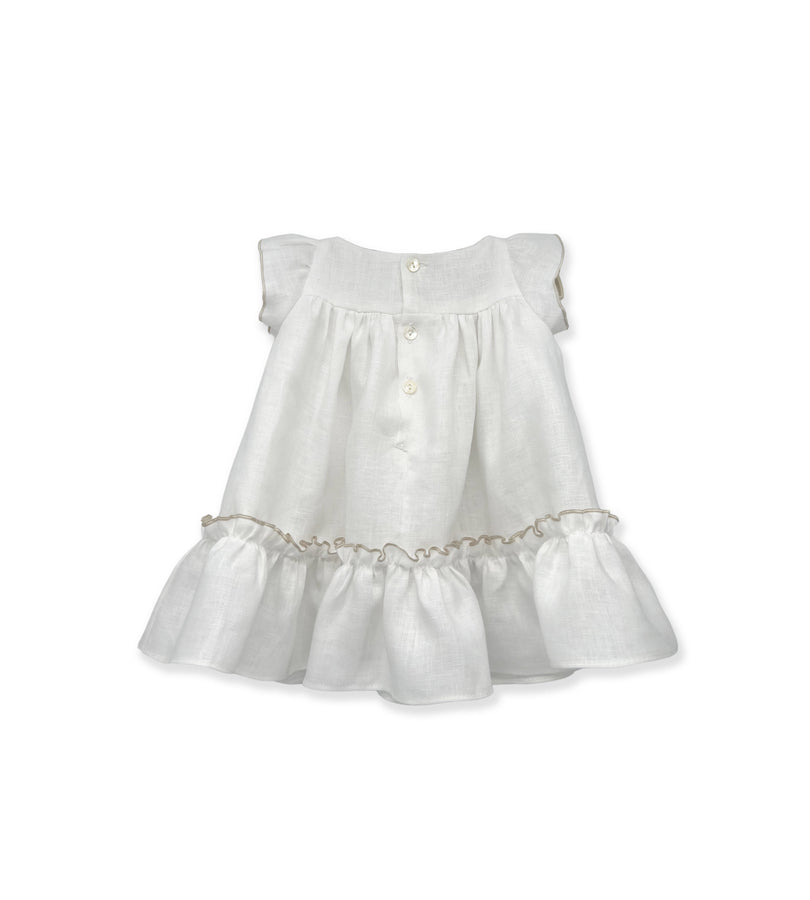 La Stupenderia WHITE LINEN DRESS Negozio