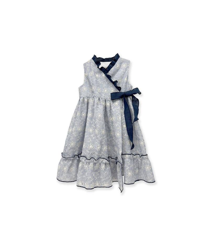 La Stupenderia BLUE STRIPED DRESS AND EMBROIDERIES Nuova