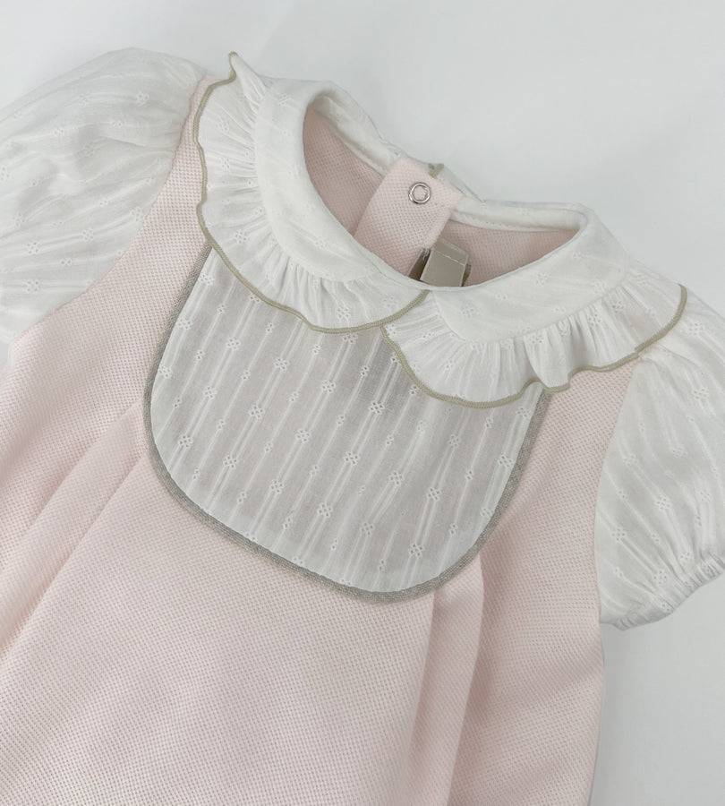 La Stupenderia PINK AND WHITE ROMPER Nuovo