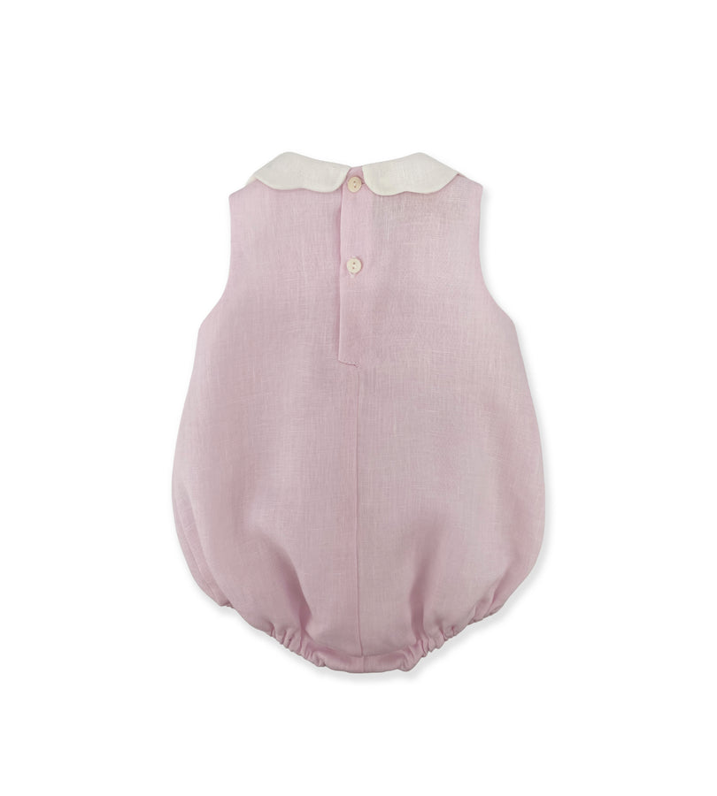 La Stupenderia PINK LINEN ROMPER Qualità