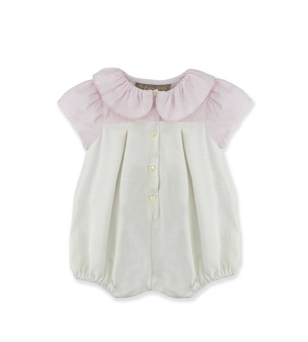 La Stupenderia WHITE AND PINK ROMPER Soddisfazione Garantita