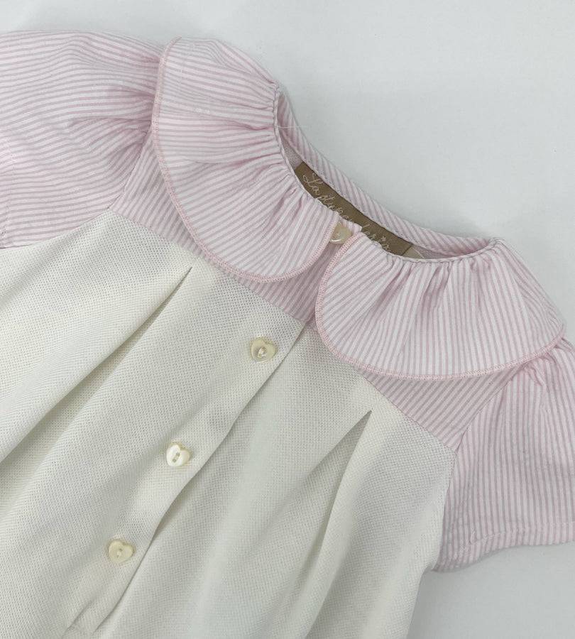 La Stupenderia WHITE AND PINK ROMPER Soddisfazione Garantita