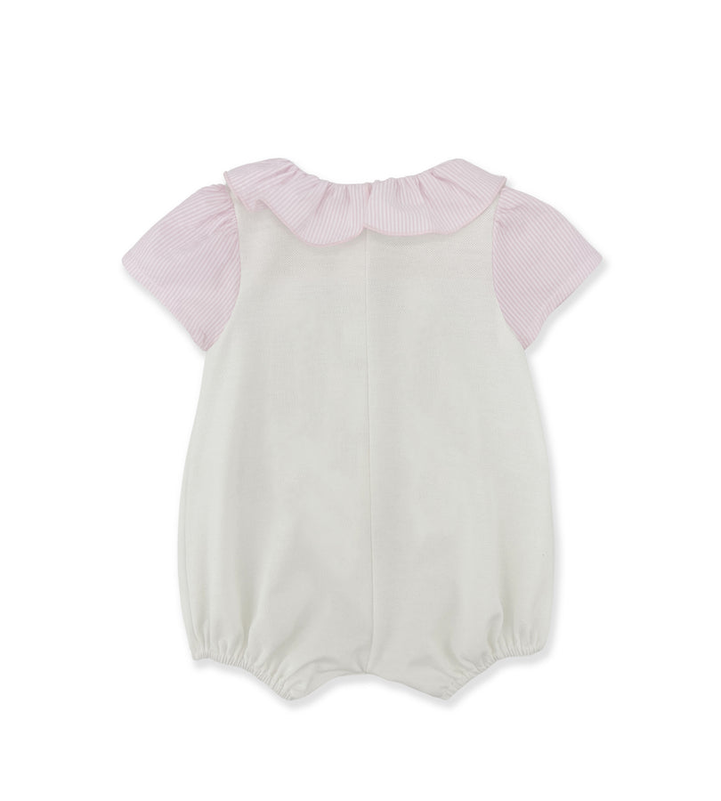 La Stupenderia WHITE AND PINK ROMPER Soddisfazione Garantita