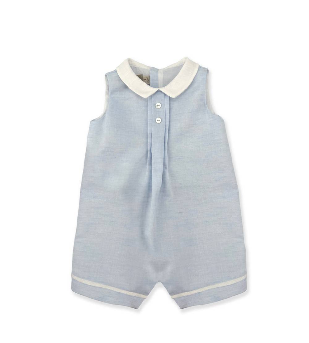 La Stupenderia BLUE LINEN ROMPER Online