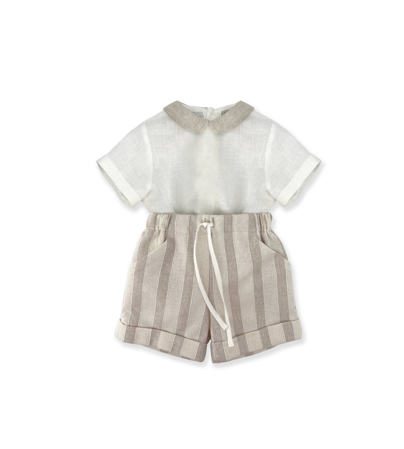 La Stupenderia COMPLETO RIGHE BEIGE Vendite Flash