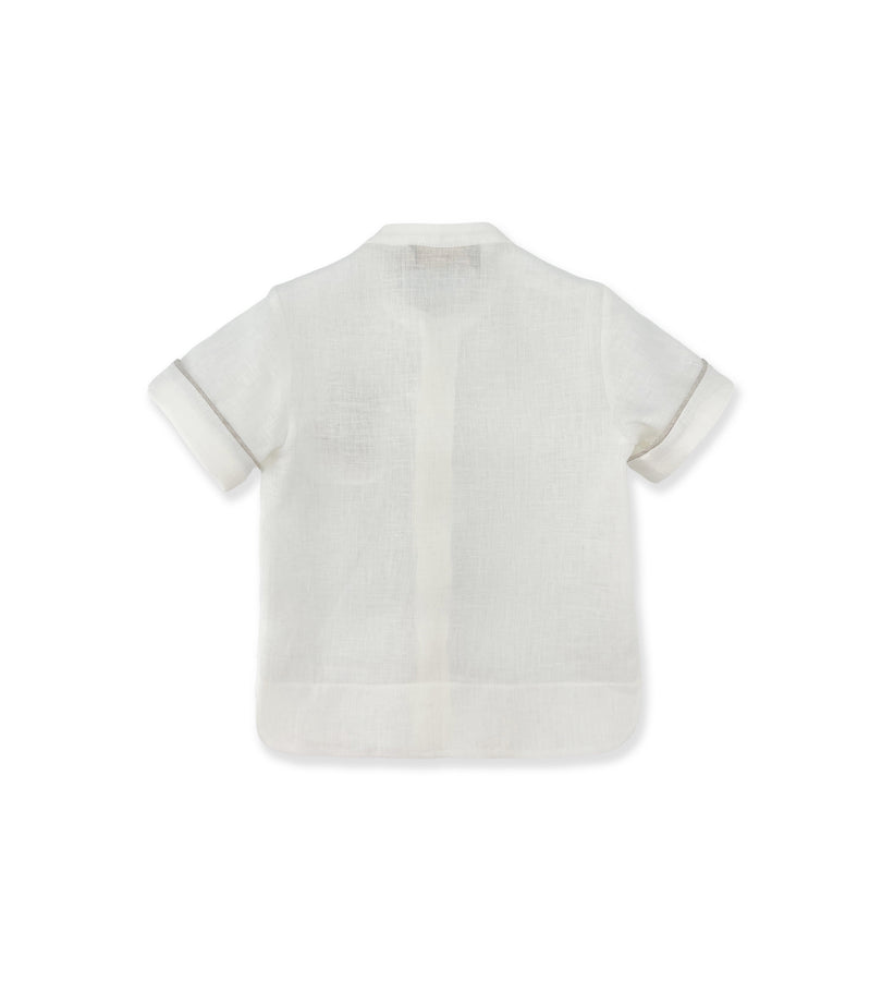 La Stupenderia CAMICIA LINO BIANCO 2025