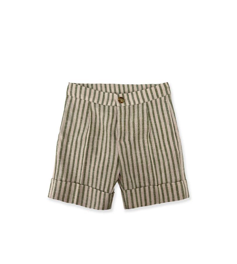 La Stupenderia BERMUDA A RIGHE VERDI E BEIGE Italy