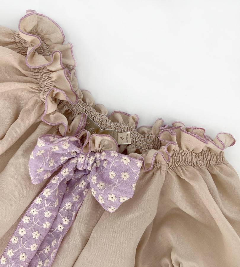 La Stupenderia BEIGE LINEN DRESS In Linea