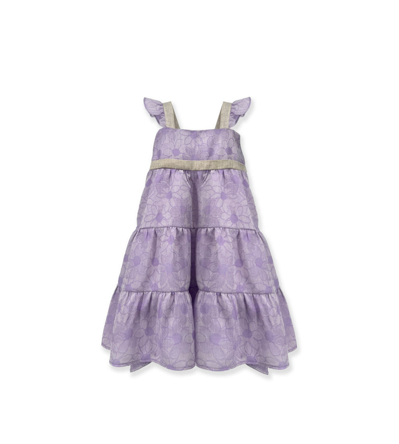 La Stupenderia LILAC RUFFLED DRESS Nuovo