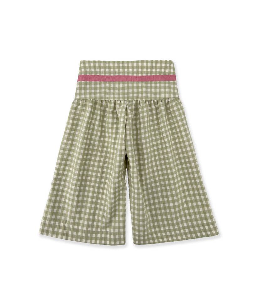 La Stupenderia PANTALONE VICHY VERDE Qualità