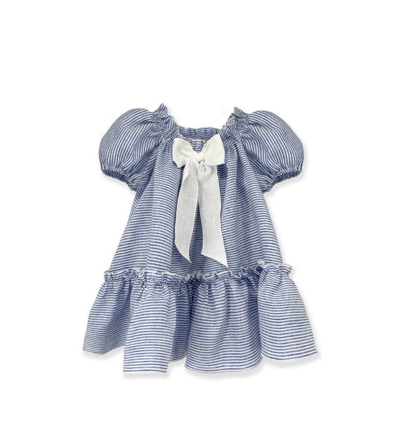 La Stupenderia WHITE AND BLUE STRIPED DRESS Vendita