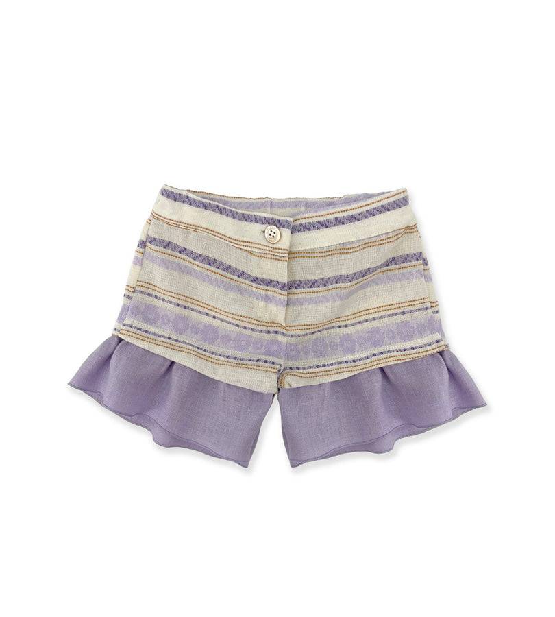 La Stupenderia SHORTS A RIGHE LILLA Fino Al -60%