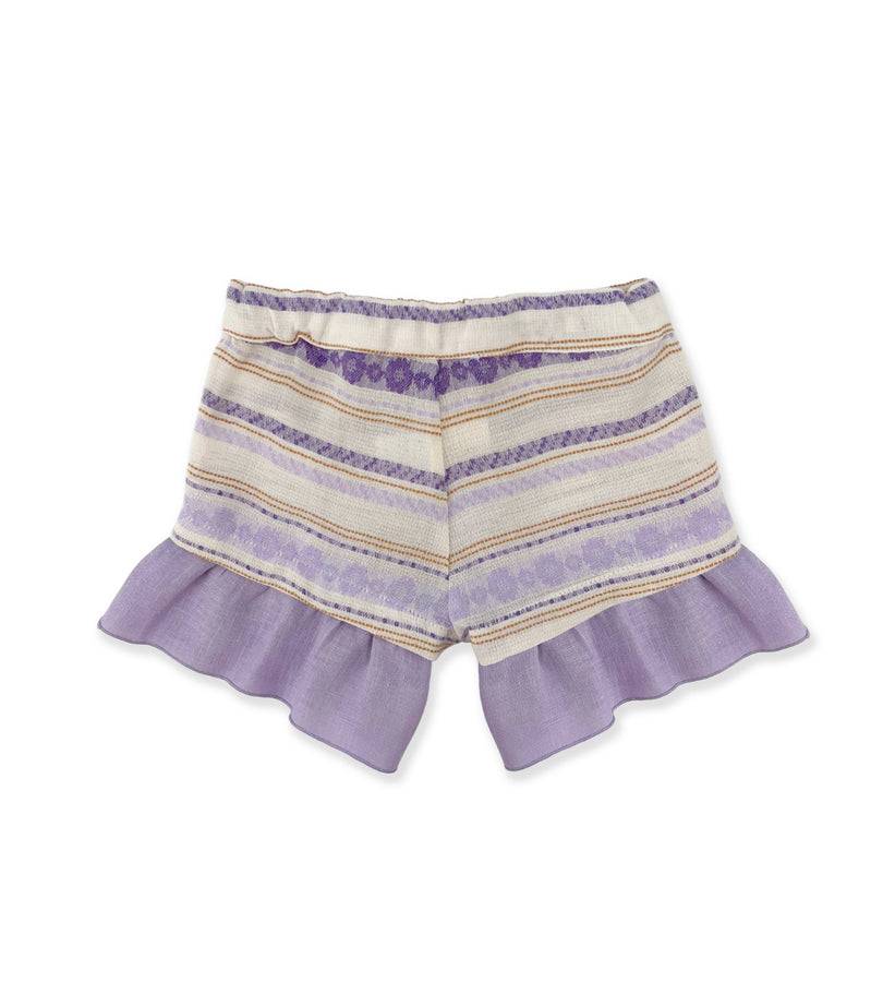 La Stupenderia SHORTS A RIGHE LILLA Fino Al -60%