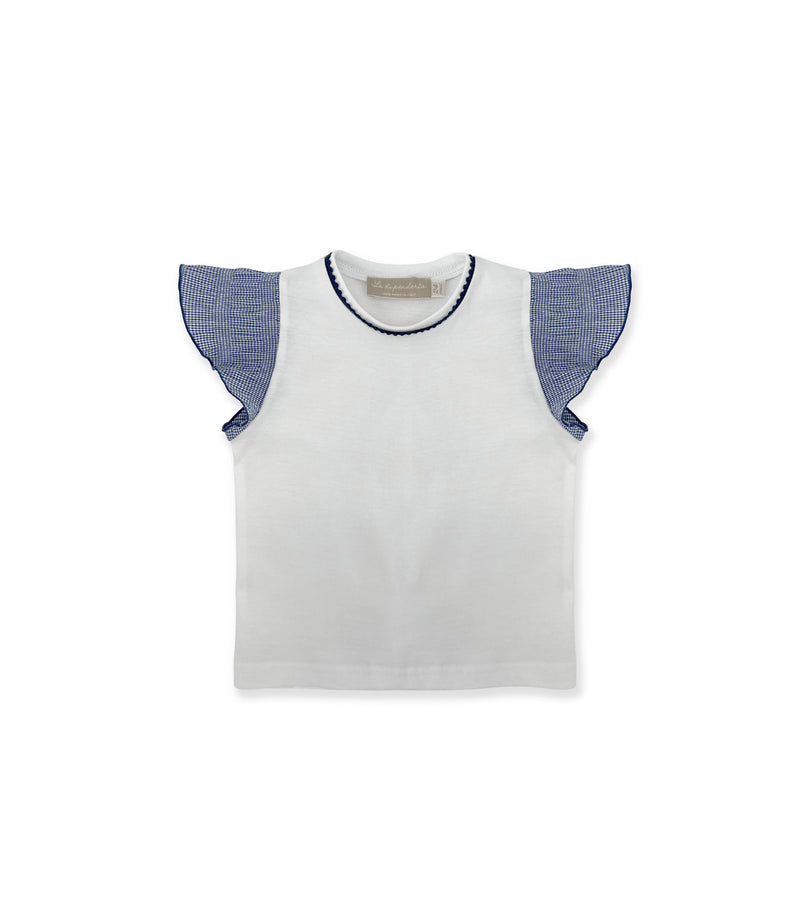 La Stupenderia T-SHIRT BIANCA E BLU Novità
