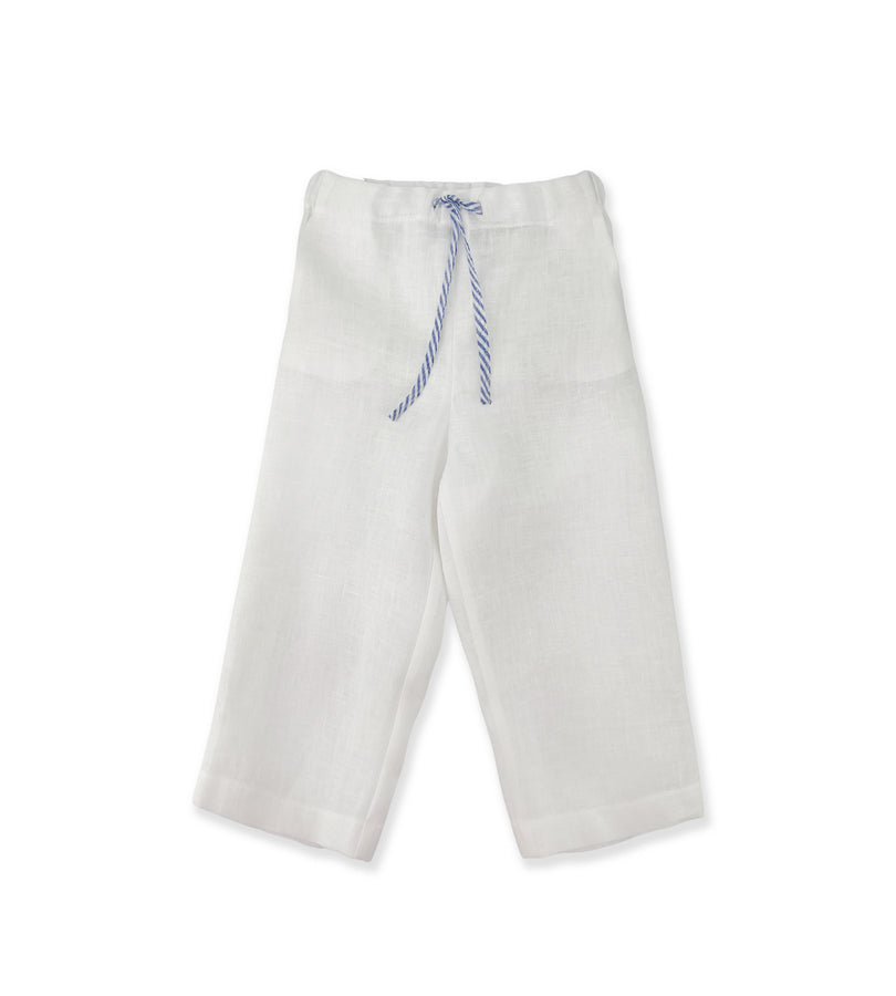 La Stupenderia PANTALONE LINO BIANCO Economico