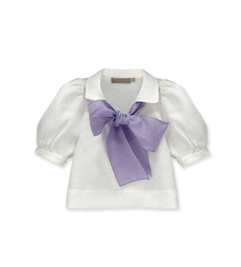 La Stupenderia TOP FIOCCO LILLA Outlet