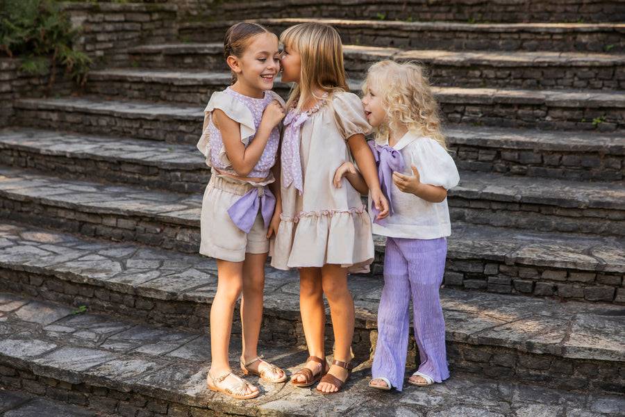 La Stupenderia TOP FIOCCO LILLA Outlet