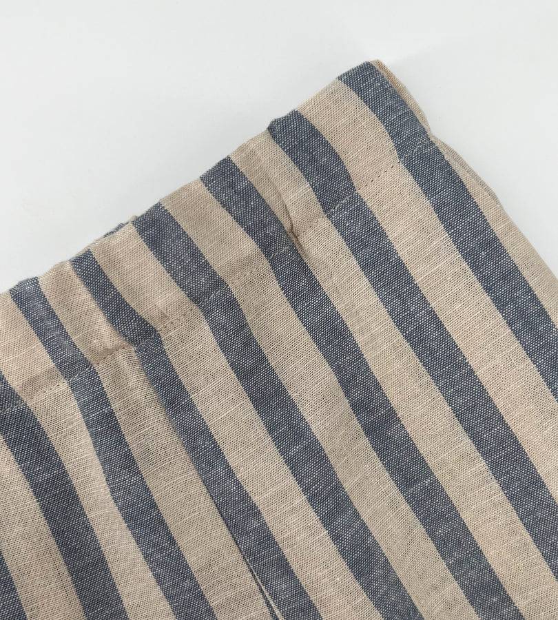La Stupenderia BERMUDA LINO BEIGE E AVIO Nuova