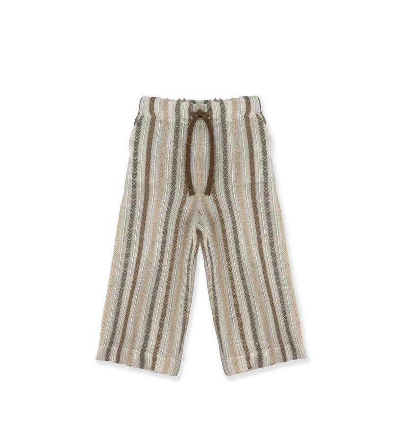 La Stupenderia PANTALONE A RIGHE BEIGE Moda