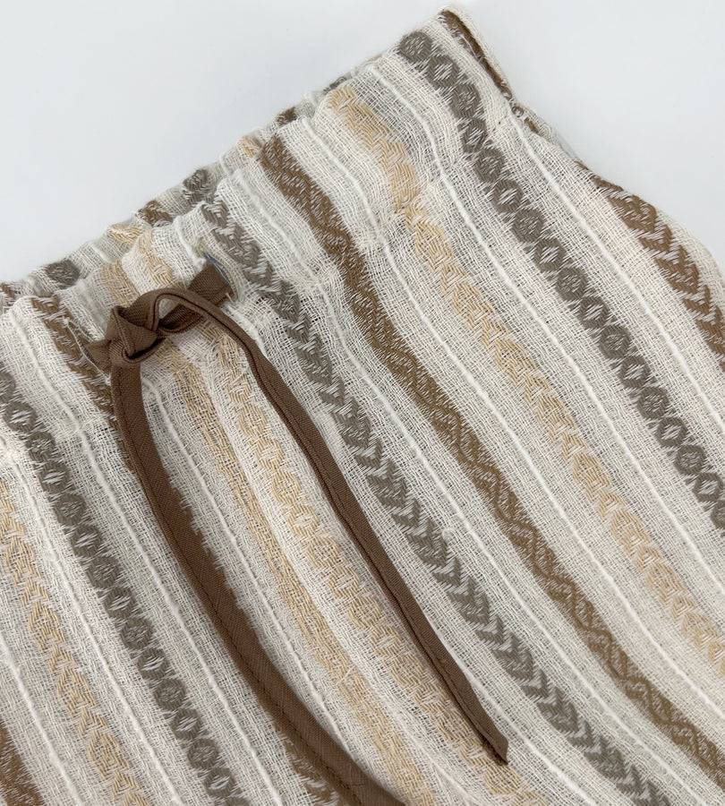 La Stupenderia PANTALONE A RIGHE BEIGE Moda