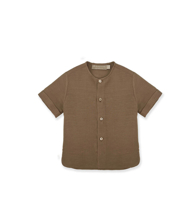 La Stupenderia CAMICIA LINO BISCOTTO 2025