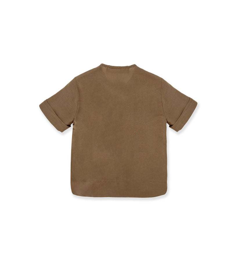 La Stupenderia CAMICIA LINO BISCOTTO 2025