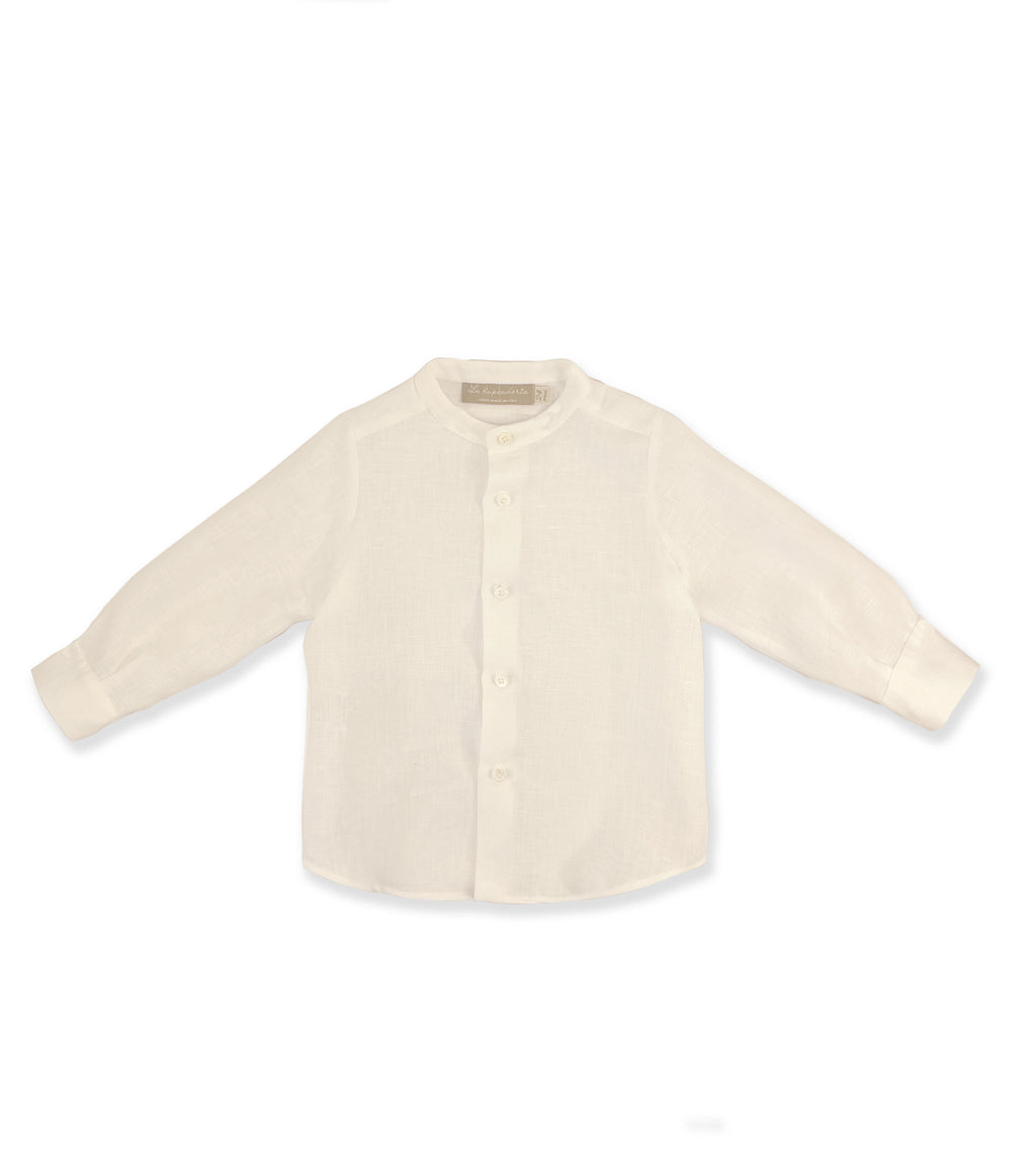 La Stupenderia WHITE LINEN SHIRT Online