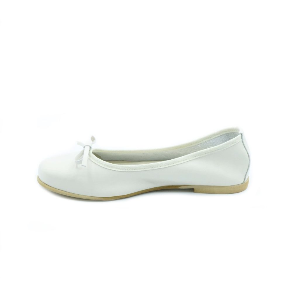 Lea Gu ballerina in nappa, fiocco frontale, tacco 10mm Negozio