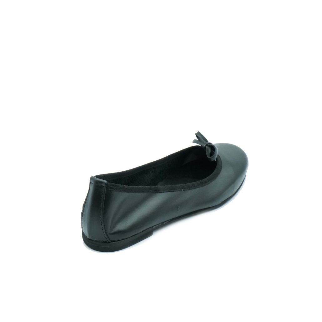 Lea Gu ballerina in nappa, fiocco frontale, tacco 10mm Negozio