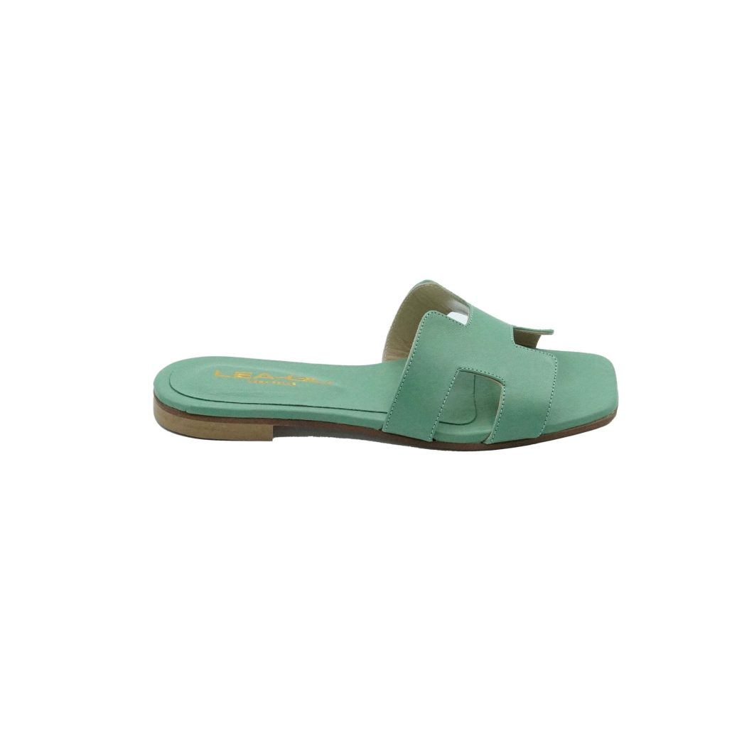 Lea Gu ciabattina in nappa, fascia frontale, punta quadrata, tacco 10mm Acquista Ora