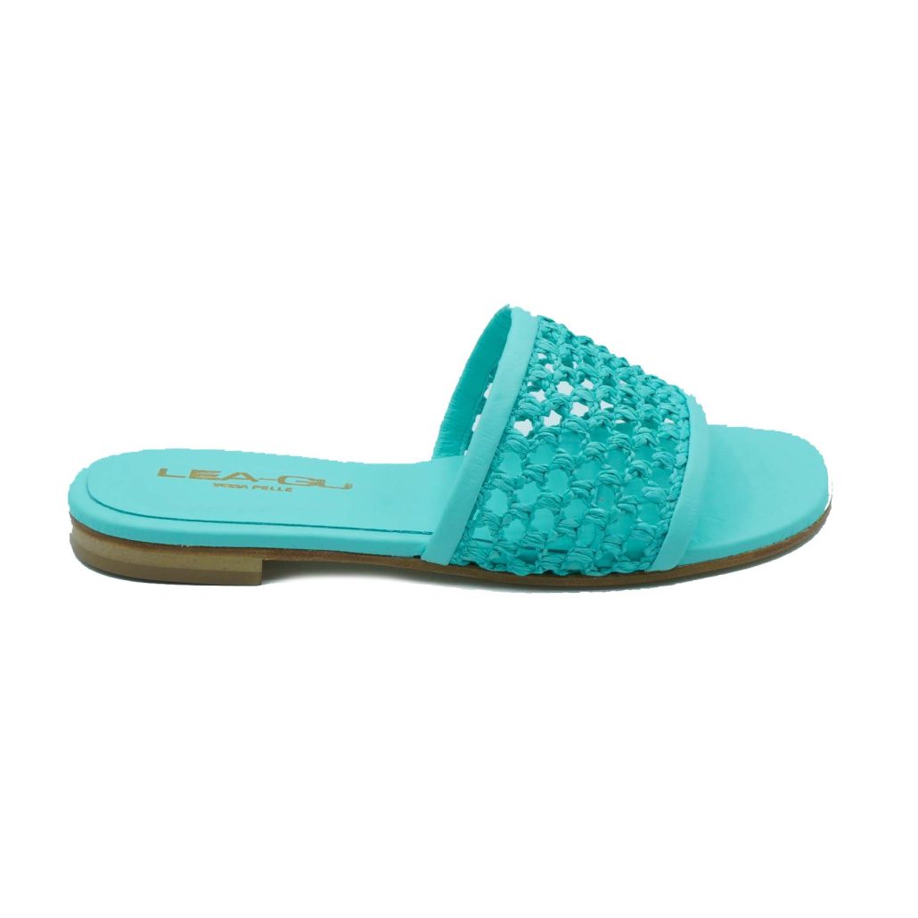 Lea Gu ciabattina in nappa, fascia frontale, tacco10mm Consegna Veloce