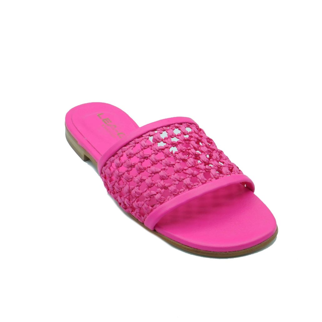Lea Gu ciabattina in nappa, fascia frontale, tacco10mm Consegna Veloce