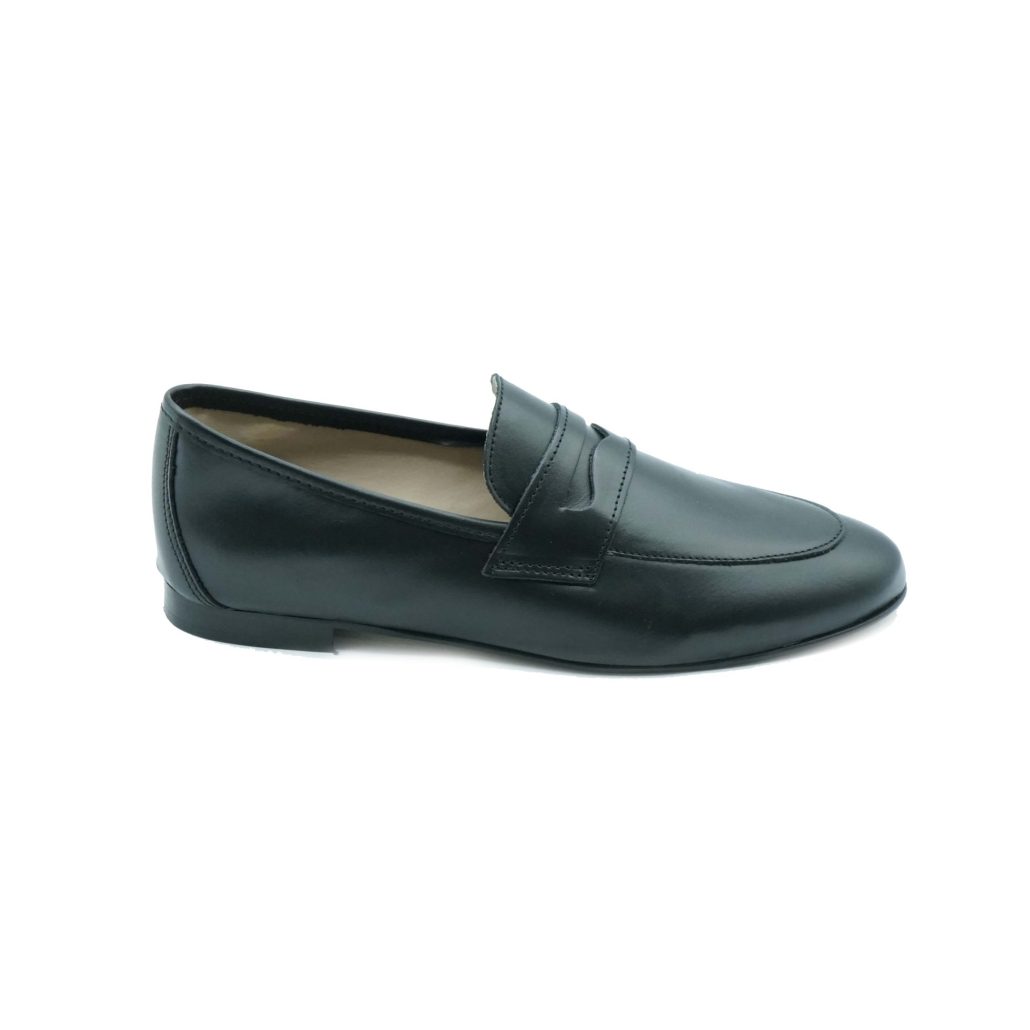 Lea Gu mocassino in nappa, bocca di leone frontale, tacco 10mm Sottocosto