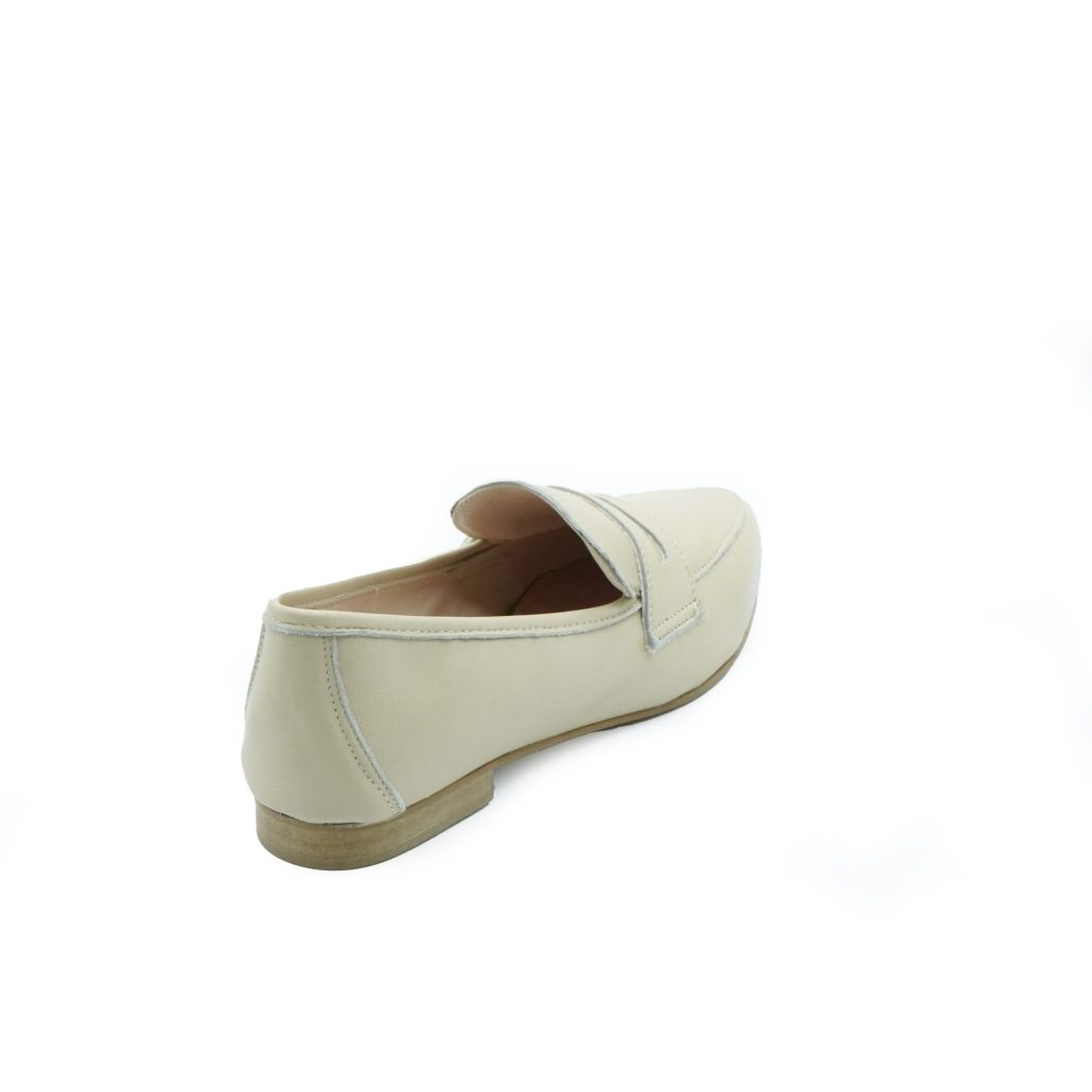 Lea Gu mocassino in nappa, bocca di leone frontale, tacco 10mm Convenienza