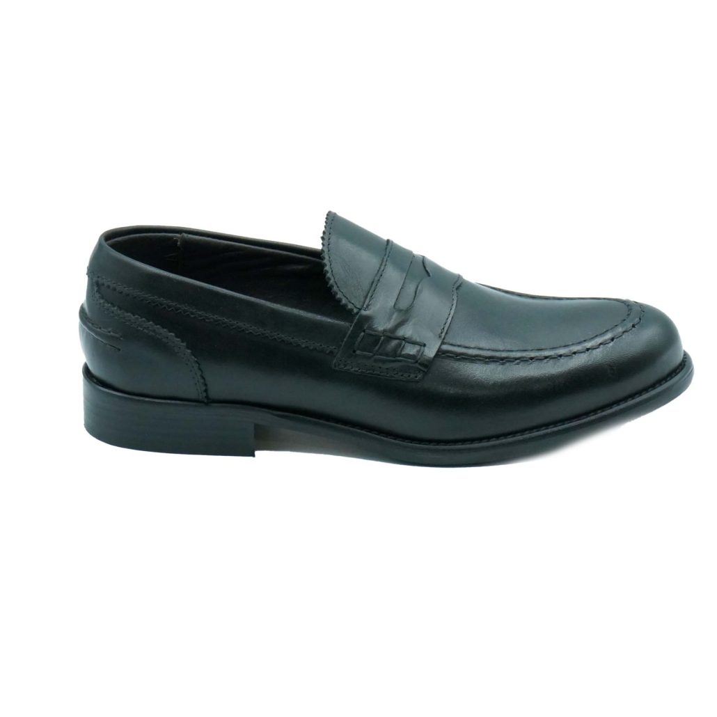 Lea Gu mocassino in vitello, bocca di leone frontale, tacco 25mm Online