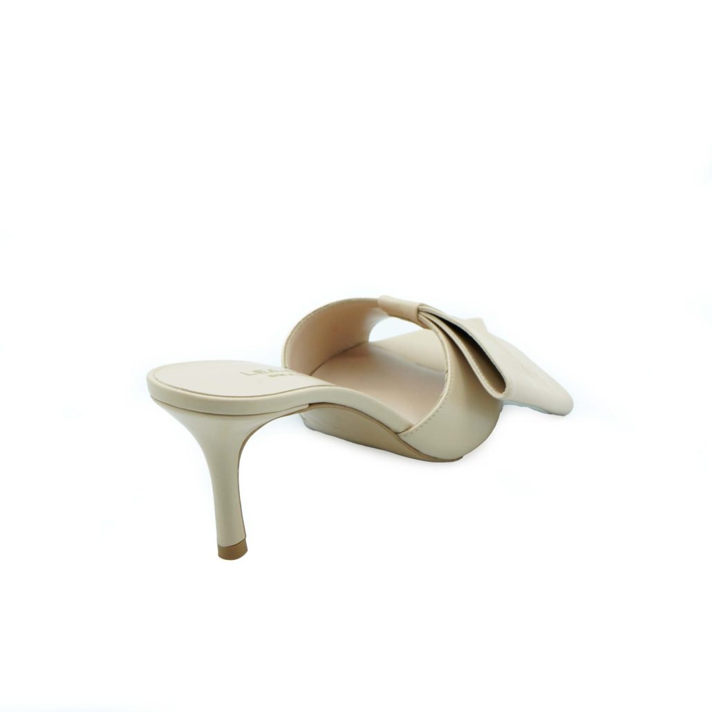 Lea Gu sandalo con tacco in nappa, fascia e fiocco frontale, tacco 60mm Negozio