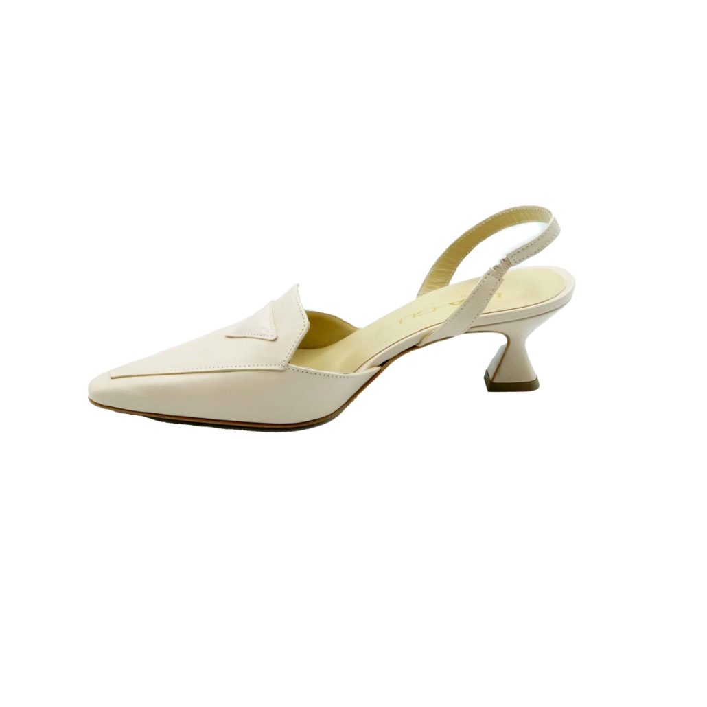 Lea Gu slingback in nappa,tacco 50mm Vendita Economica